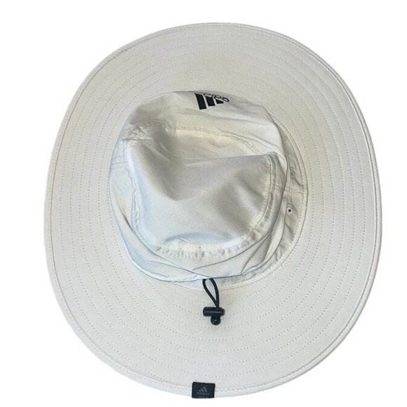 adidas Other - Adidas Wide-Brim Golf Sun Crest Bucket Hat Mens White UPF 50 Hat S/M NWT
